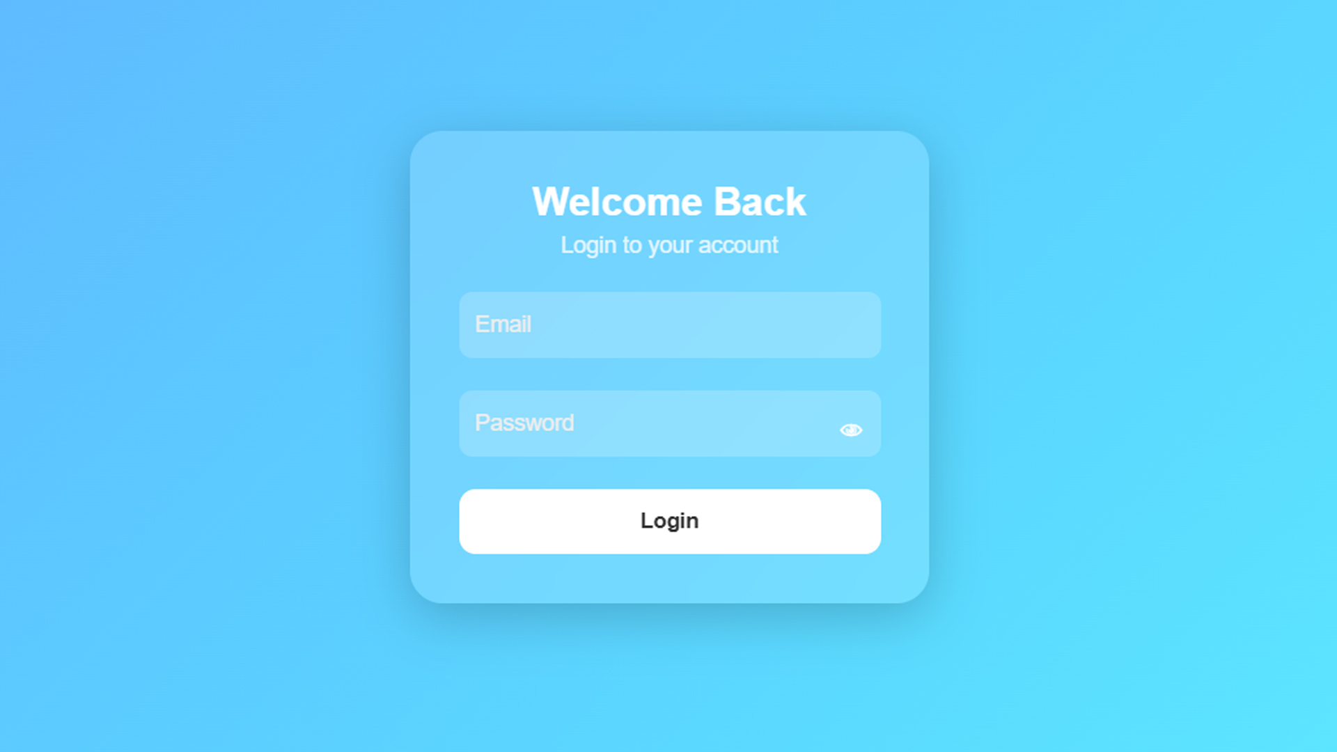 Login Form with Password Toggle